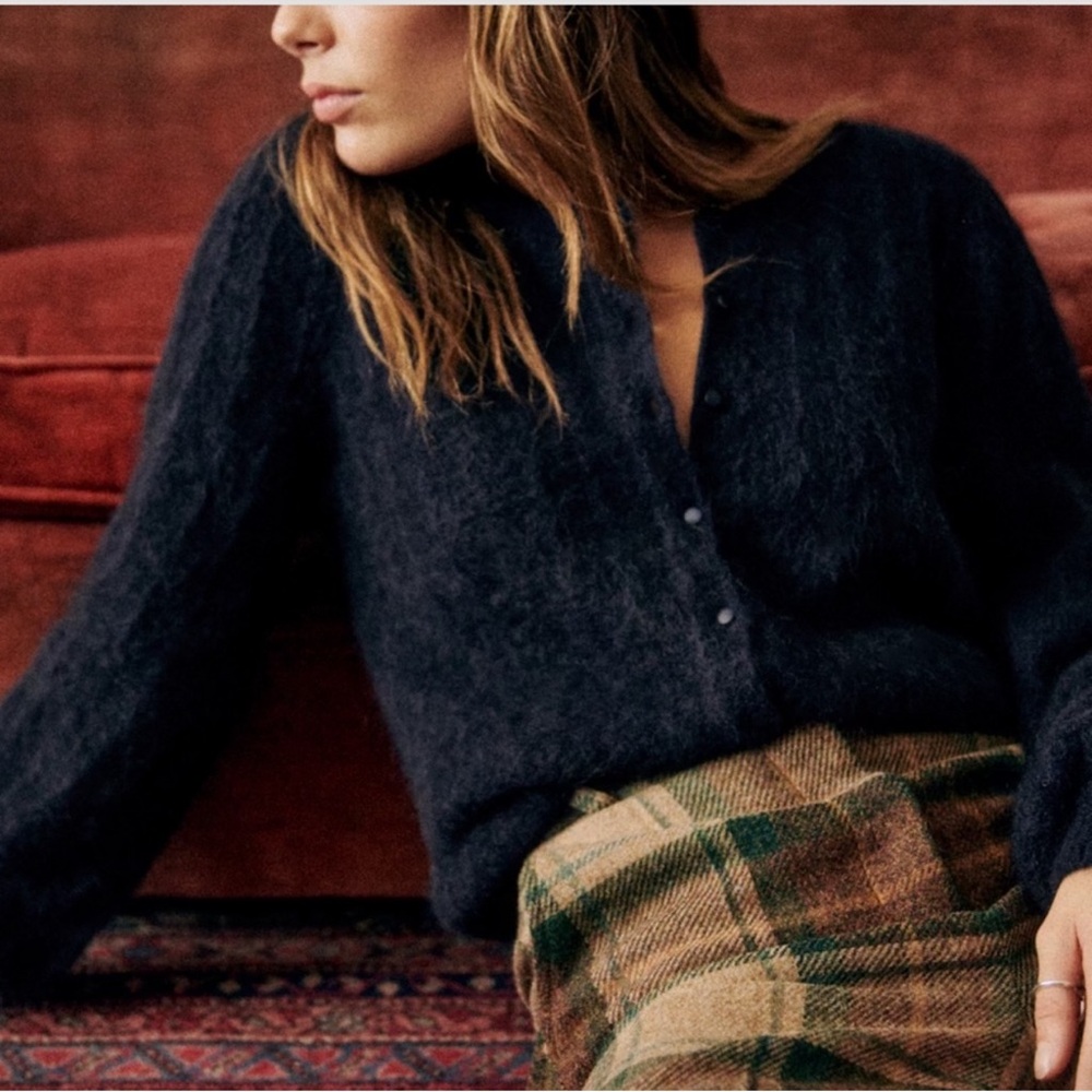 Sezane Amance Cardigan Navy - Size S